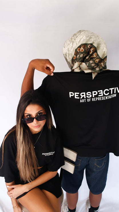 Perspective Basic T-Shirt Black