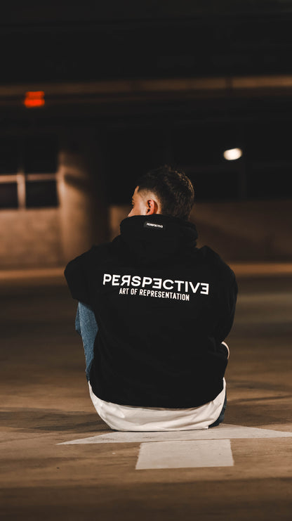 Perspective Basic Hoodie Black