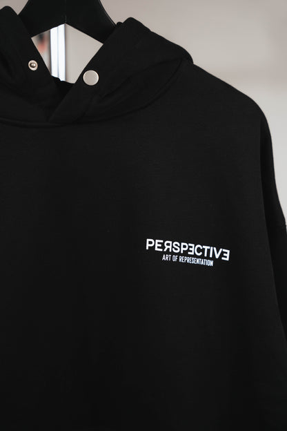 Perspective Basic Hoodie Black