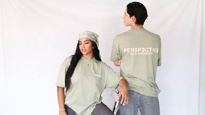 Perspective Basic T-shirt Olive