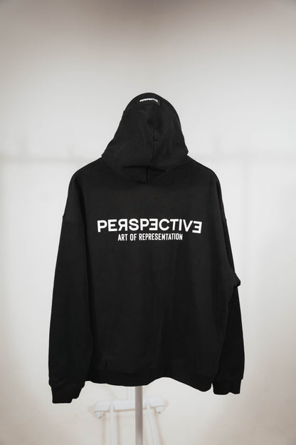 Perspective Basic Hoodie Black